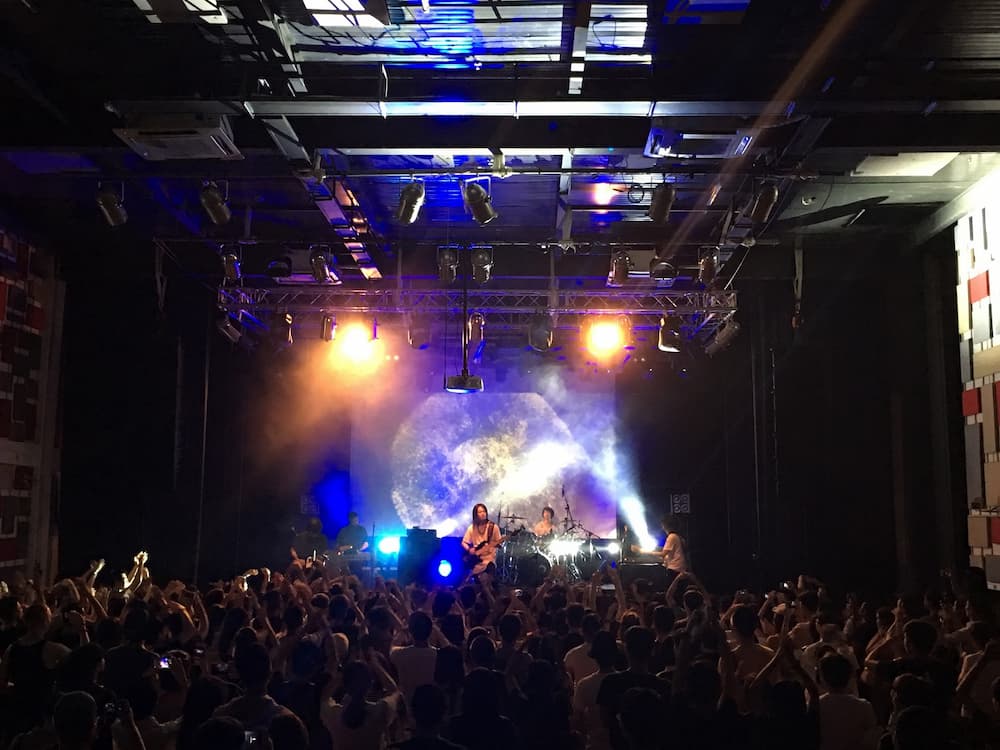 a band on stage with a crowd of people,The Calling,music