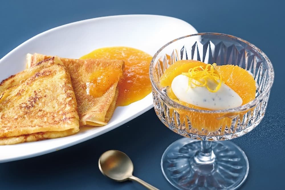 橙香可麗餅｜香草冰淇淋
Crêpe Suzette with Vanilla Ice Cream