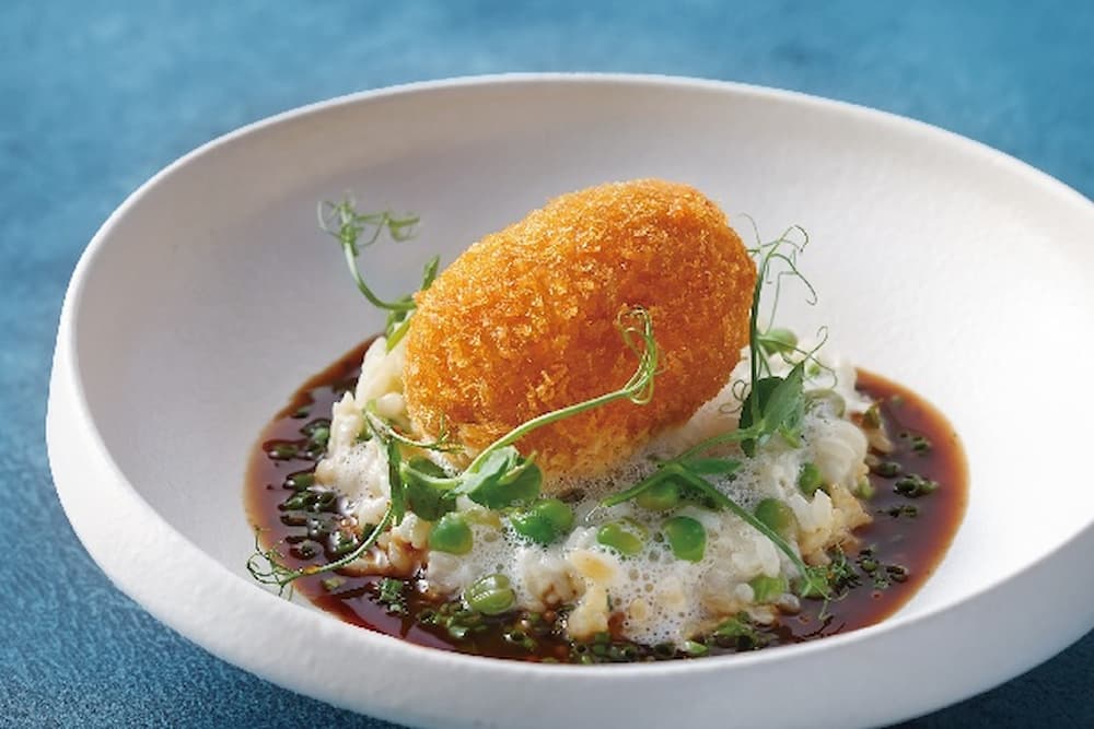 小牛胸腺燉飯｜帕瑪森起司泡沫 Risotto with Sweetbreads and Parmesan Foam