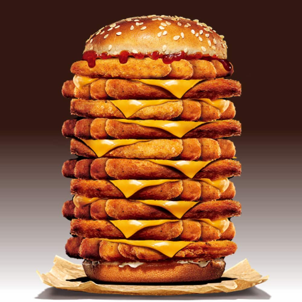 十層雞薯條堡