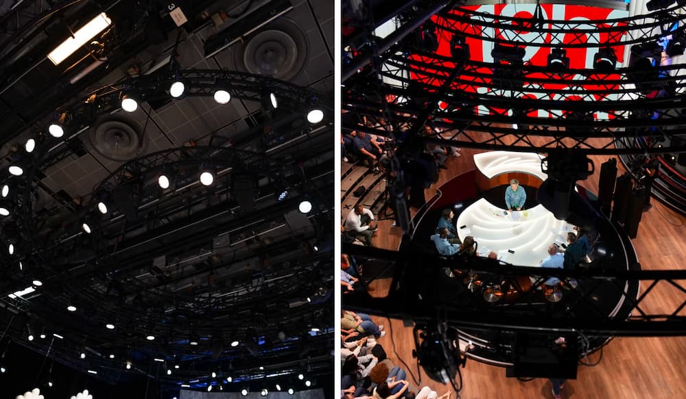 《Quotidien》片場的環形頂燈受到影視工作者的密切關注