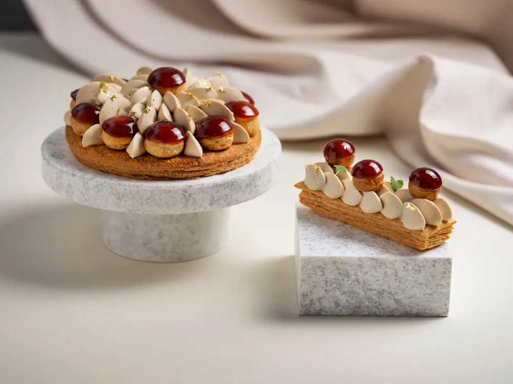 台北文華東方酒店文華餅房，推出全新甜品「焦糖聖多諾黑」